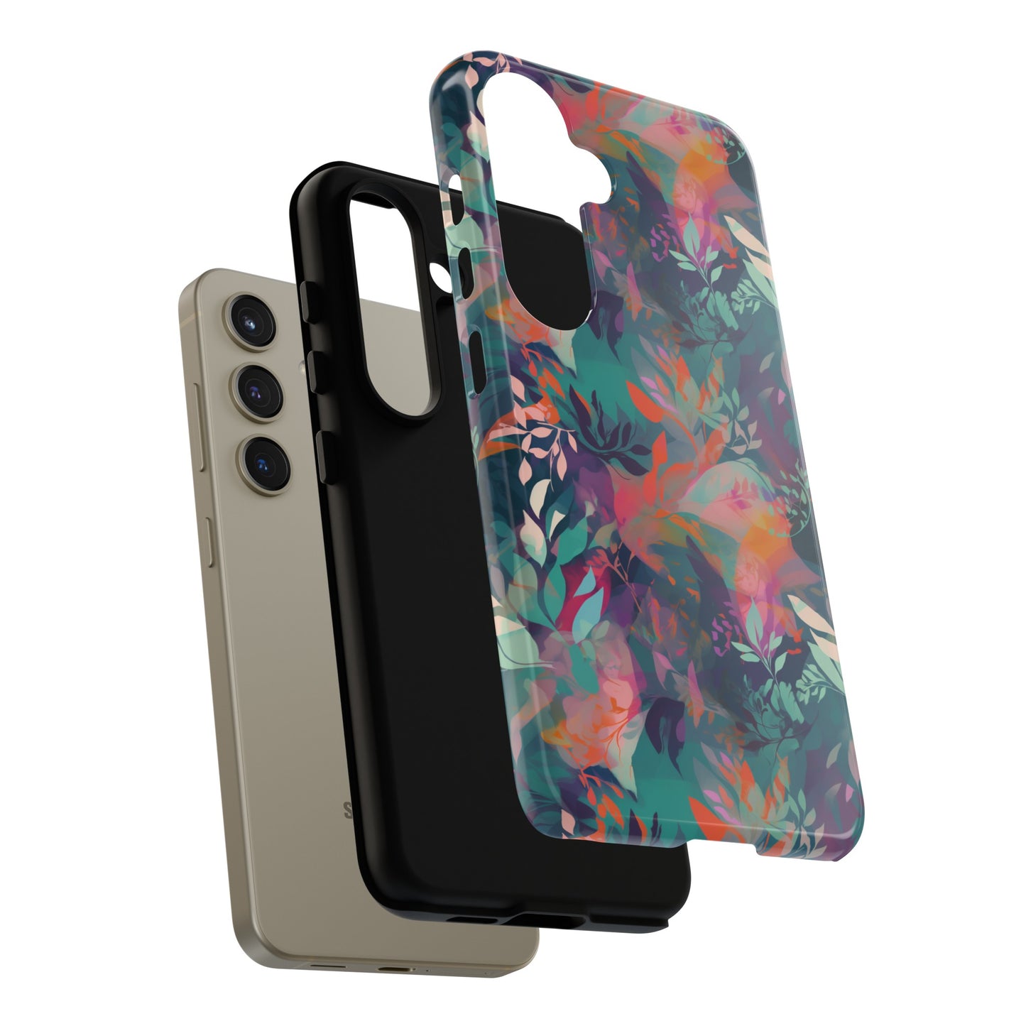 Botanical Bliss - Stylized Abstract Flower Design Tough Phone Case