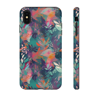 Botanical Bliss - Stylized Abstract Flower Design Tough Phone Case