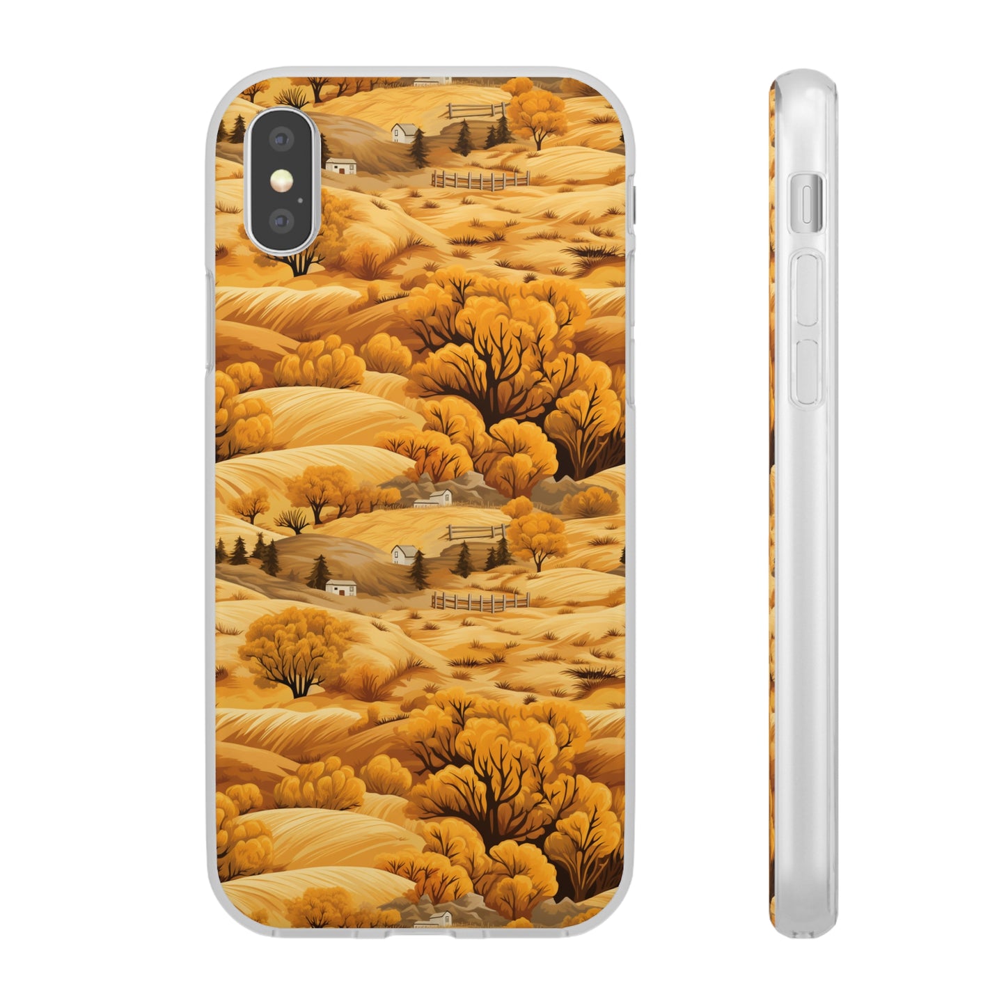 Rural Rhapsody: Early Autumn Farm Tales - Flexible Phone Case