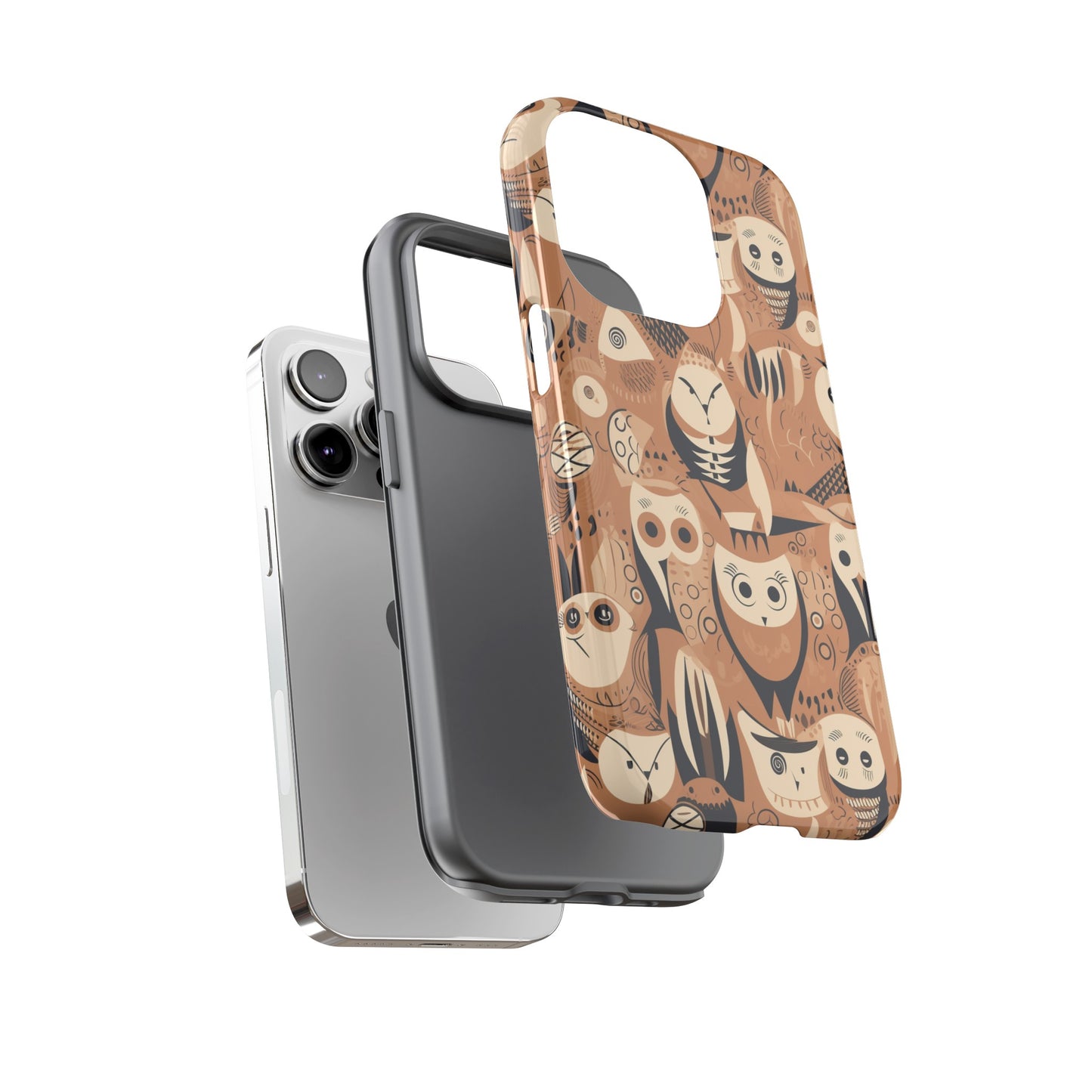 Abstract Owl - Phone Case