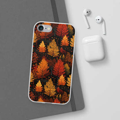 Bronzed Forest: A Chromatic Landscape - Flexible Phone Case