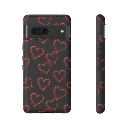 Neon Heartbeat - Phone Case