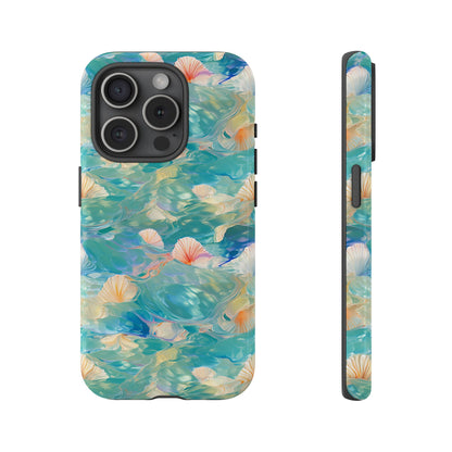 Watercolour Seashell Wonders - Protective Tough Phone Case