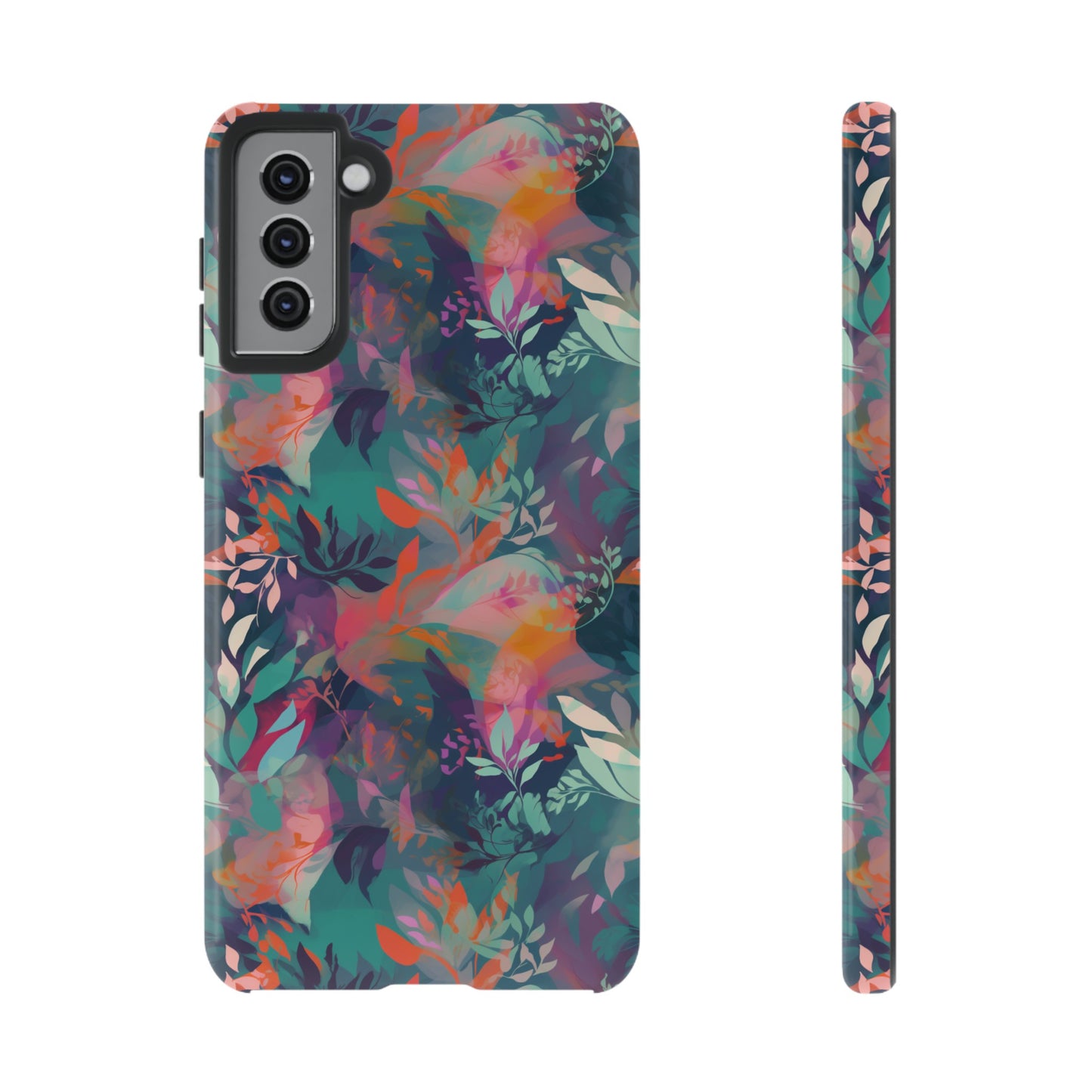 Botanical Bliss - Stylized Abstract Flower Design Tough Phone Case