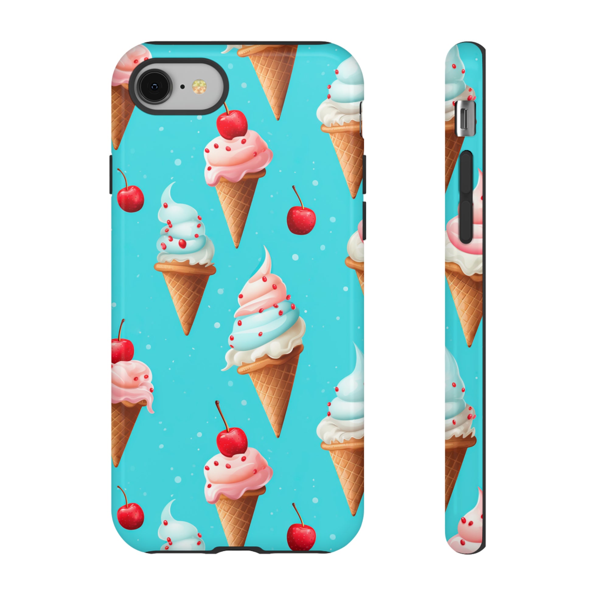 Sundae Funday - Ice Cream Cone Pattern Phone Case - iPhone & Samsung Compatible Phone Case Pattern Symphony   