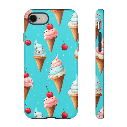 Sundae Funday - Ice Cream Cone Pattern Phone Case - iPhone & Samsung Compatible Phone Case Pattern Symphony   