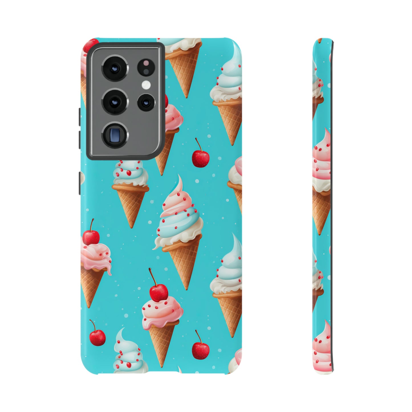 Sundae Funday - Ice Cream Cone Pattern Phone Case - iPhone & Samsung Compatible Phone Case Pattern Symphony   