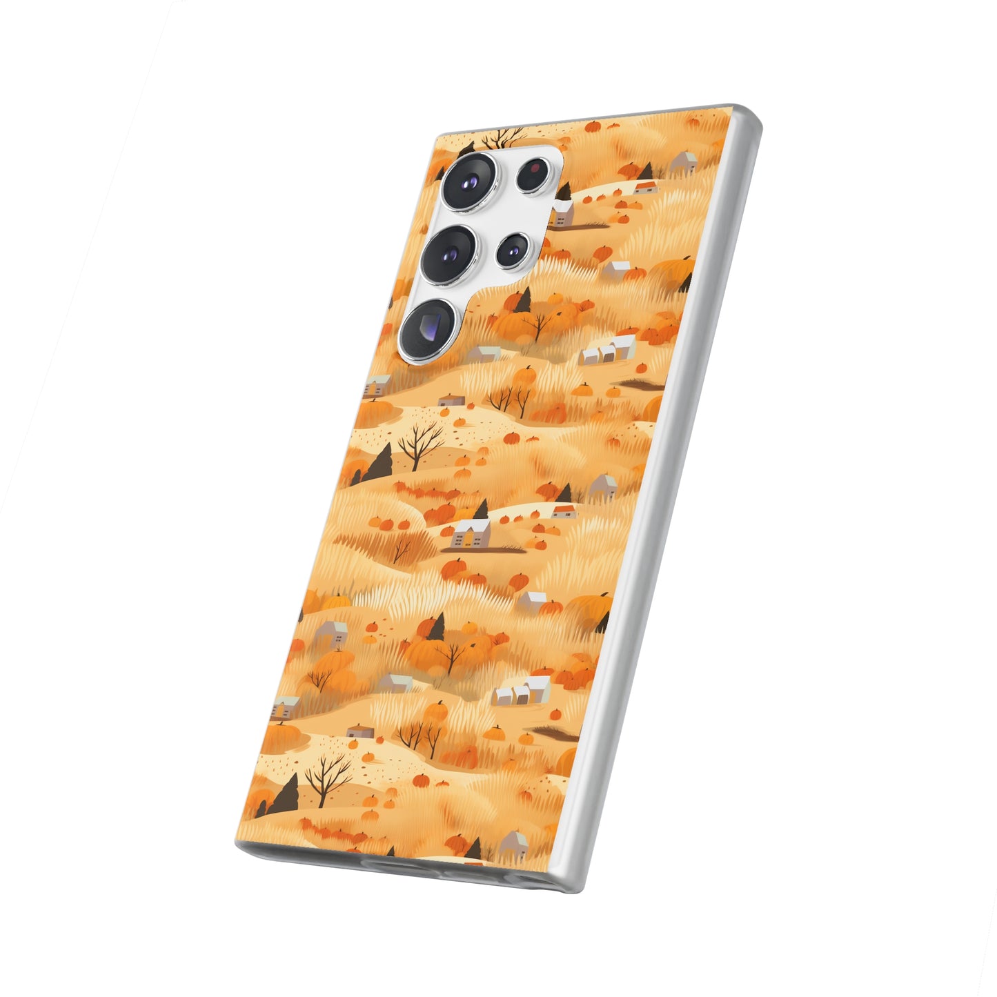 Harvest Homestead: Whimsical Autumn Villages - Flexible Phone Case