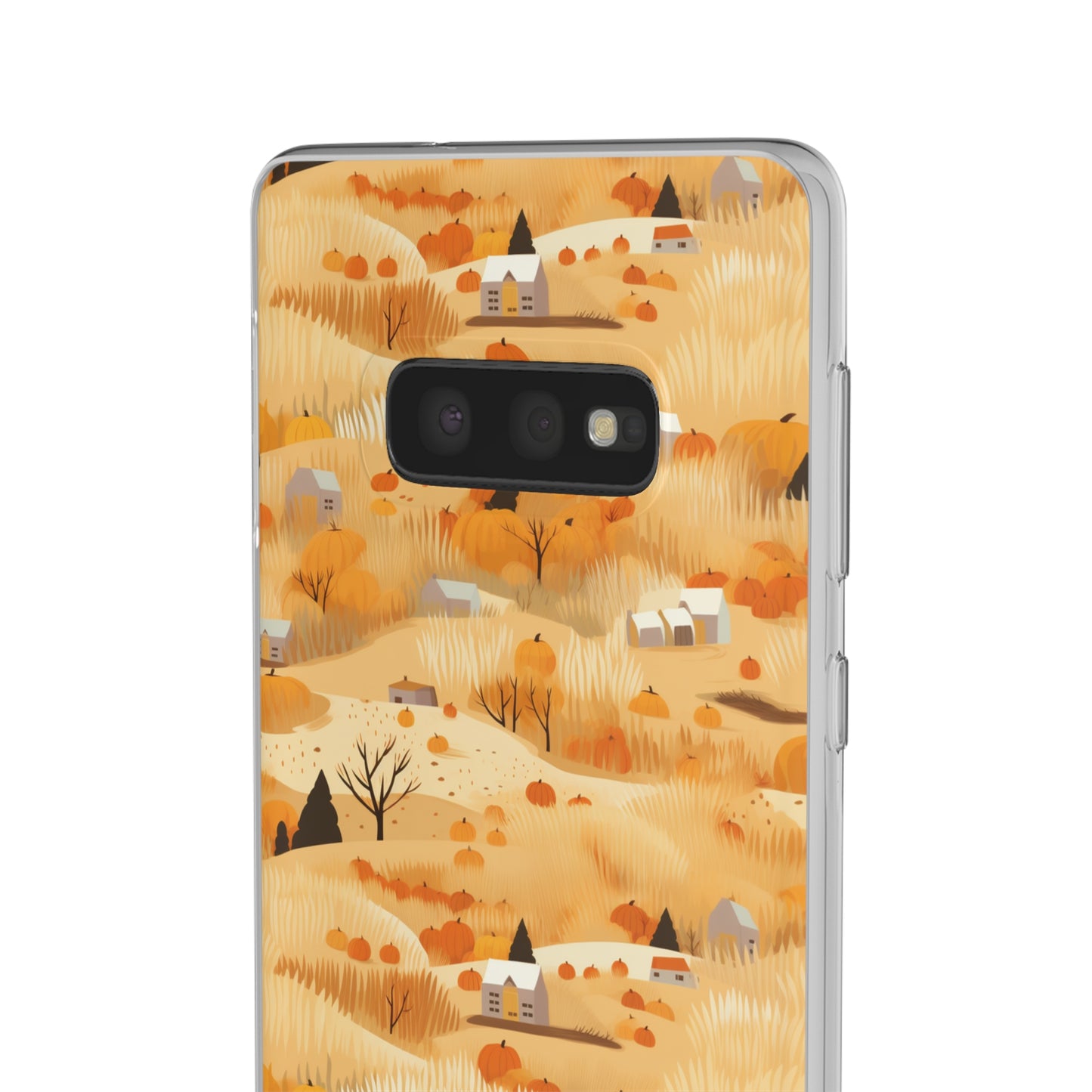 Harvest Homestead: Whimsical Autumn Villages - Flexible Phone Case