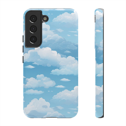 Azure Horizon Phone Case - Majestic Sky & Cloud Pattern - Tough Phone Case