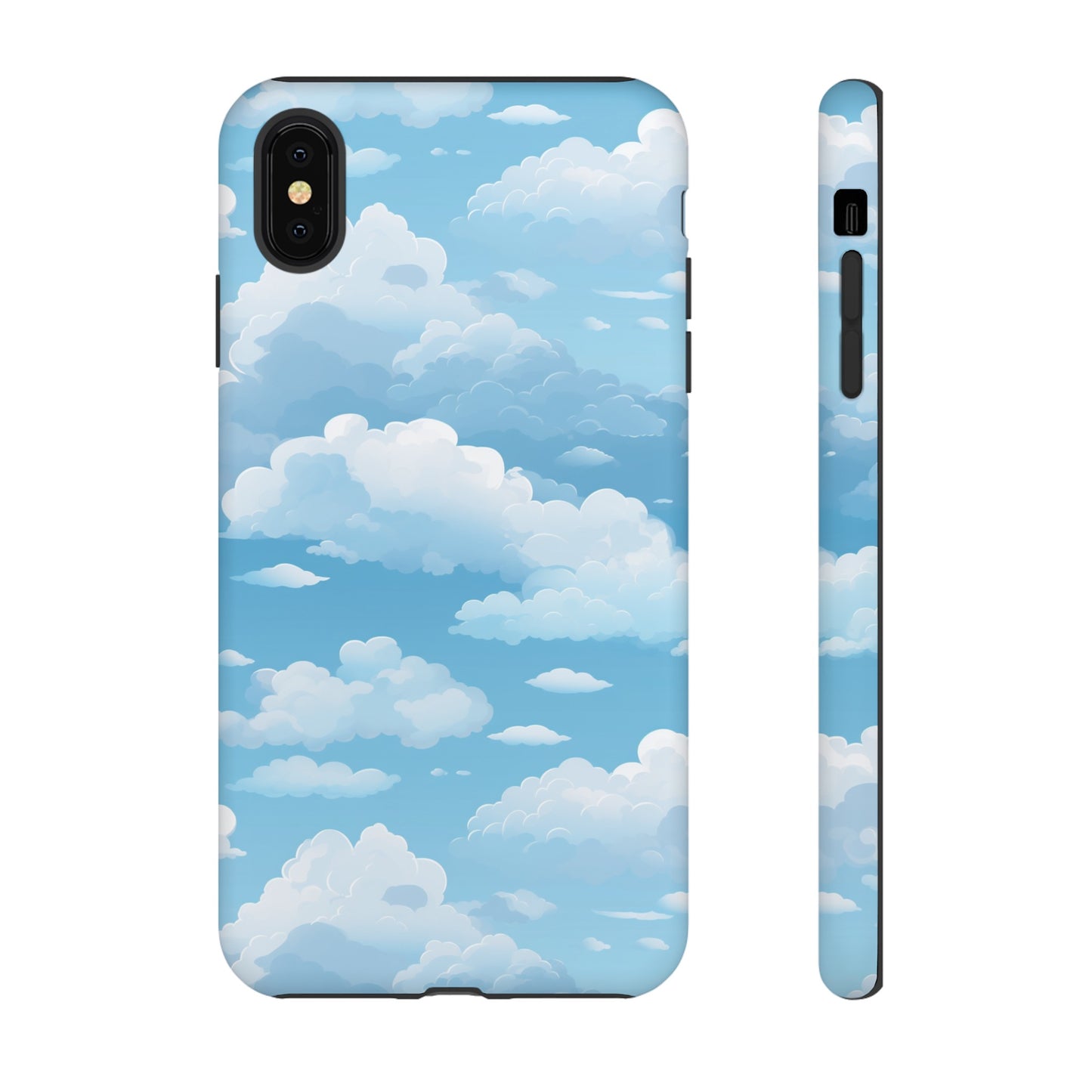 Azure Horizon Phone Case - Majestic Sky & Cloud Pattern - Tough Phone Case