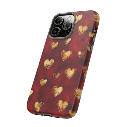 Midas Touch: Gilded Hearts - Phone Case