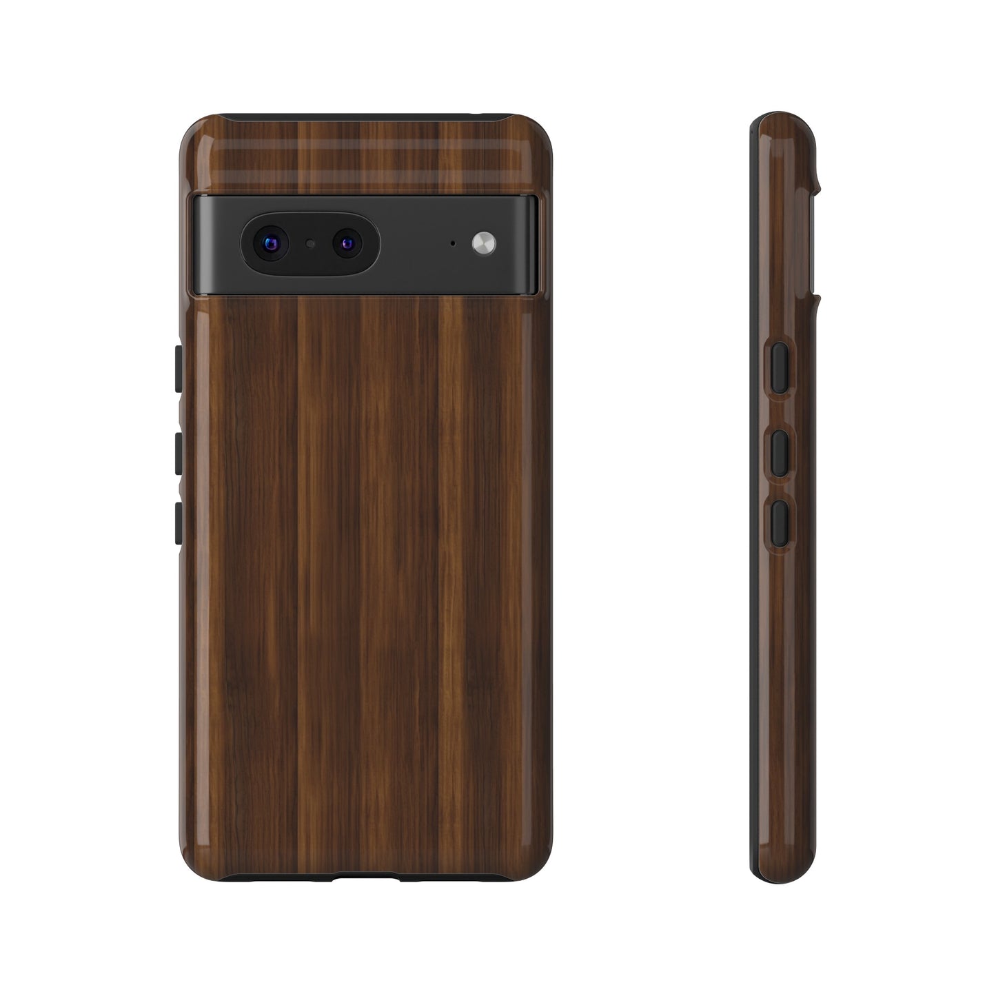 Luxurious Faux Dark Walnut Essence Phone Case - Rich and Refined Natural Wood Design - Tough Cases