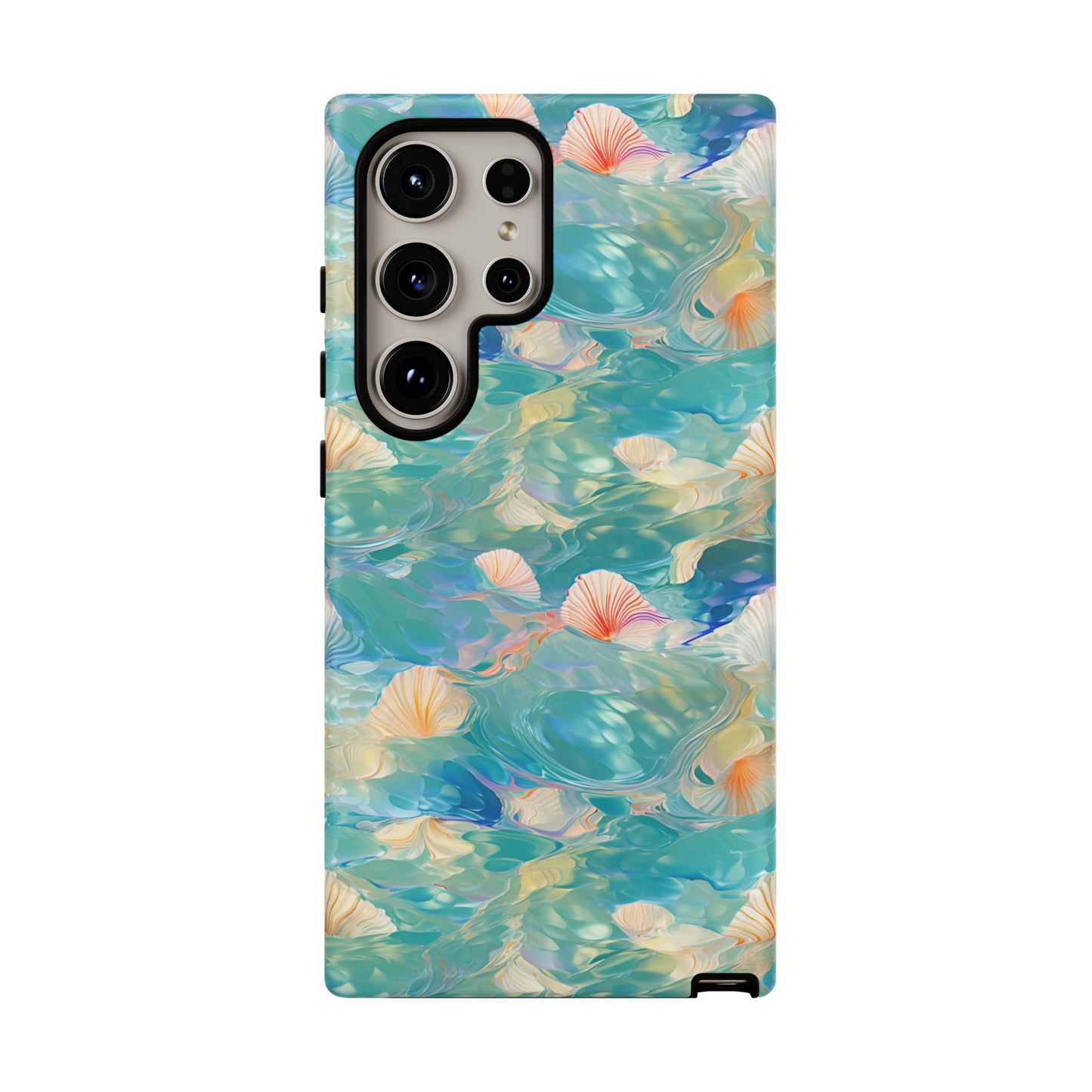 Watercolour Seashell Wonders - Protective Tough Phone Case