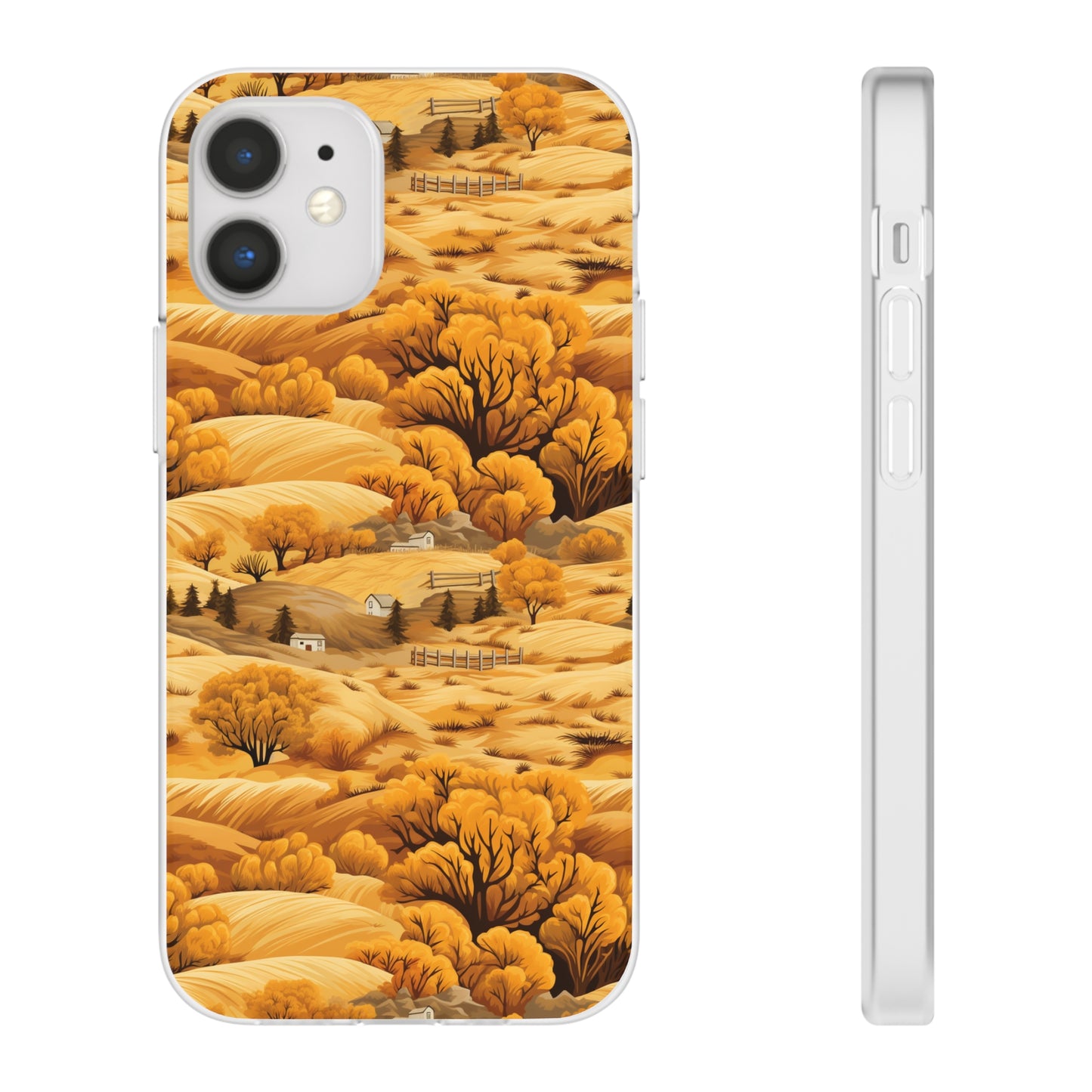 Rural Rhapsody: Early Autumn Farm Tales - Flexible Phone Case