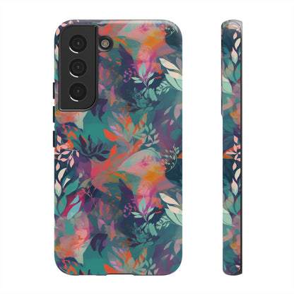 Botanical Bliss - Stylized Abstract Flower Design Tough Phone Case