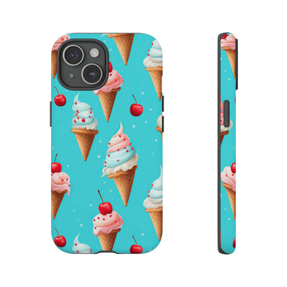 Sundae Funday - Ice Cream Cone Pattern Phone Case - iPhone & Samsung Compatible Phone Case Pattern Symphony   