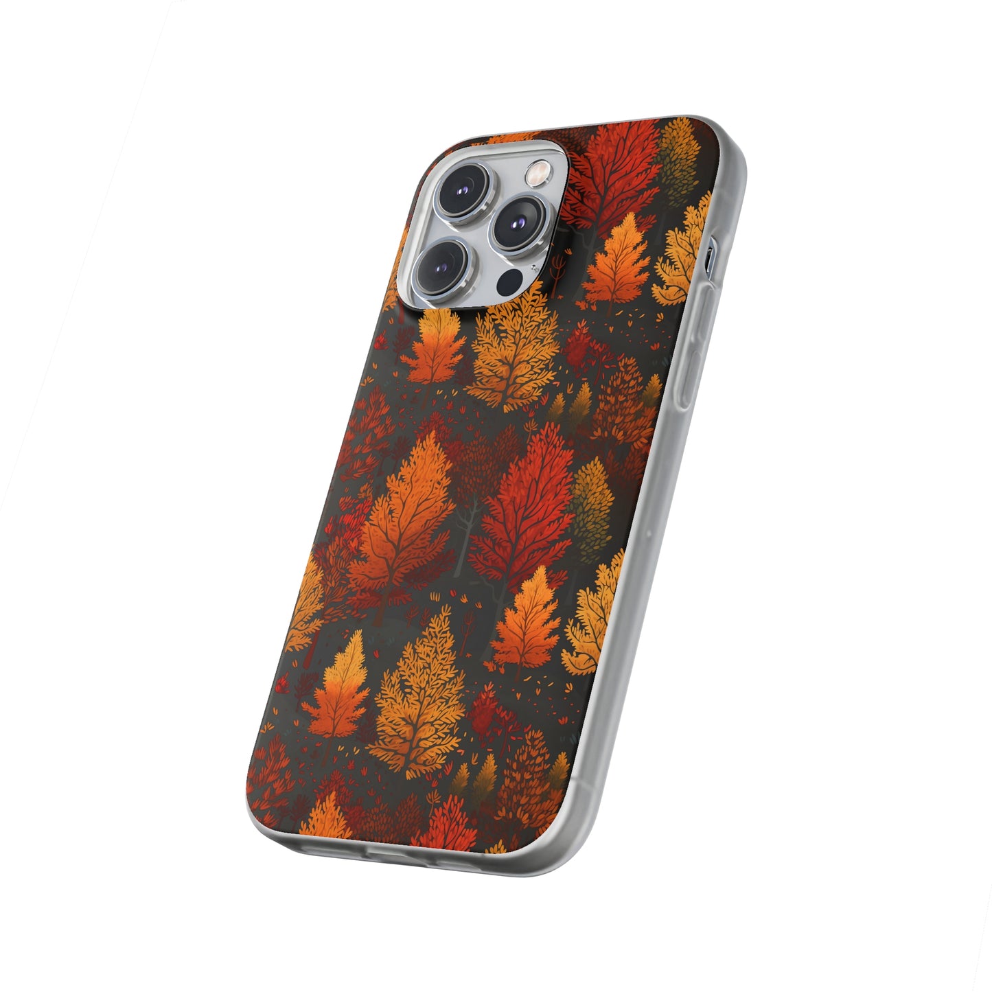 Bronzed Forest: A Chromatic Landscape - Flexible Phone Case