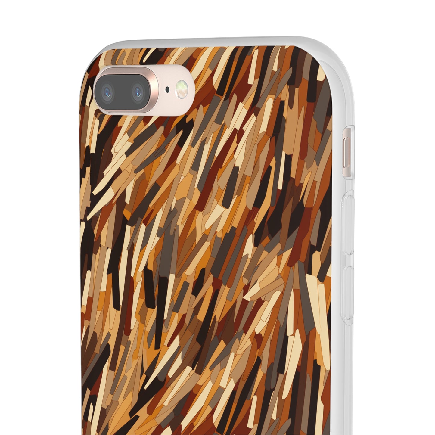 Fragmented Forest: Autumn's Abstract Palette Flexible Phone Case