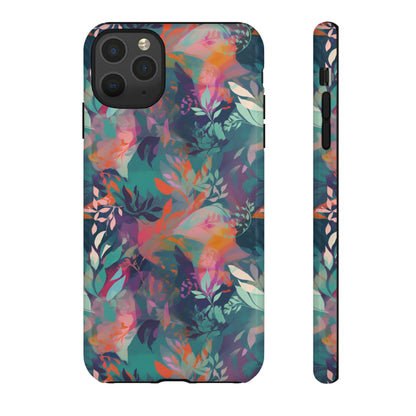 Botanical Bliss - Stylized Abstract Flower Design Tough Phone Case