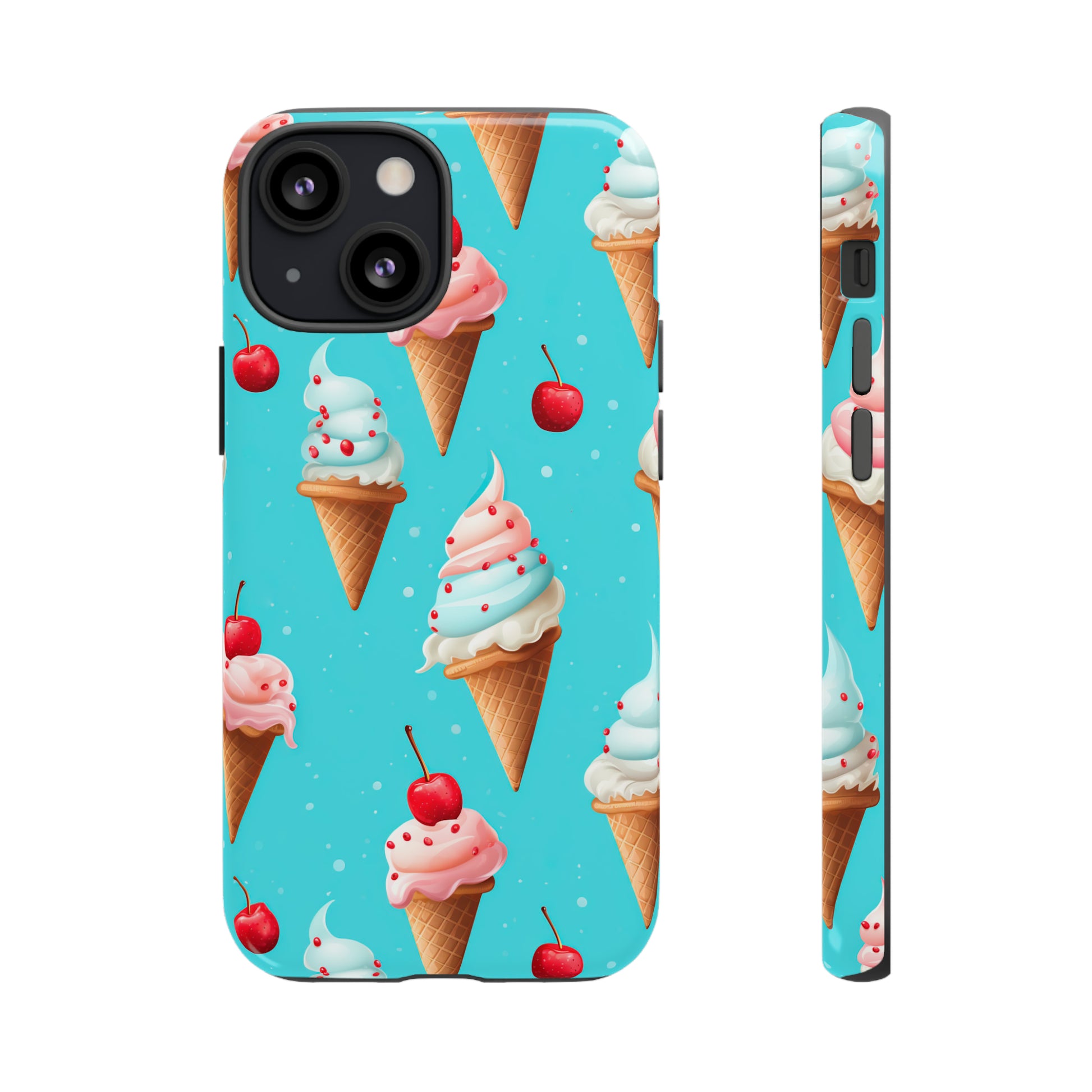 Sundae Funday - Ice Cream Cone Pattern Phone Case - iPhone & Samsung Compatible Phone Case Pattern Symphony   