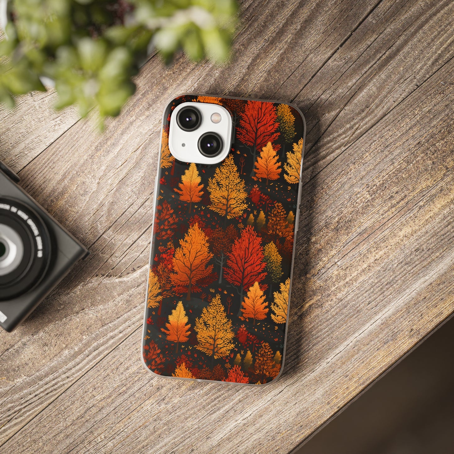 Bronzed Forest: A Chromatic Landscape - Flexible Phone Case