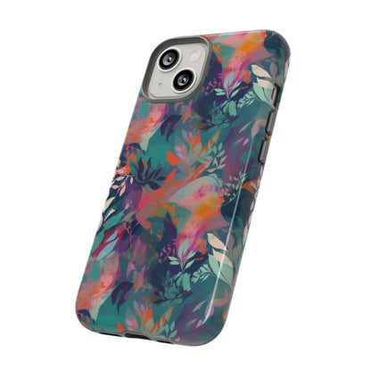 Botanical Bliss - Stylized Abstract Flower Design Tough Phone Case