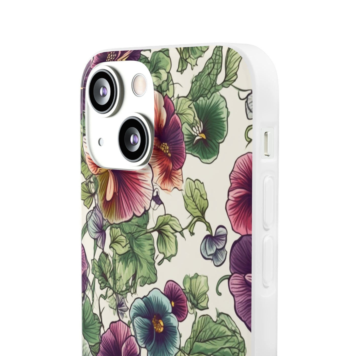 Watercolour Pansy Phone Case - Delicate Floral Elegance - Spring Collection - Flexi Cases Phone Case Pattern Symphony   