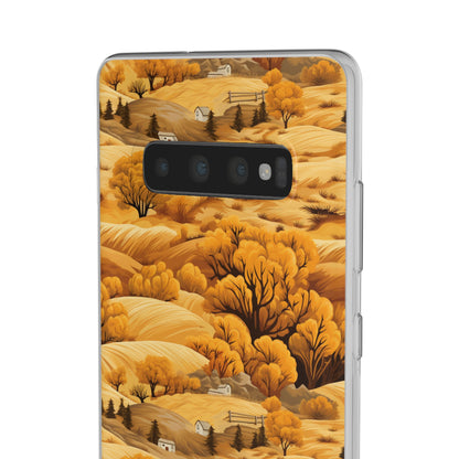 Rural Rhapsody: Early Autumn Farm Tales - Flexible Phone Case