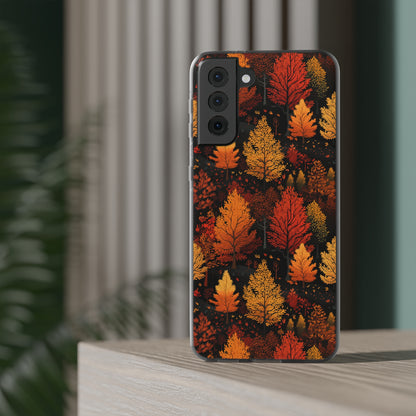 Bronzed Forest: A Chromatic Landscape - Flexible Phone Case