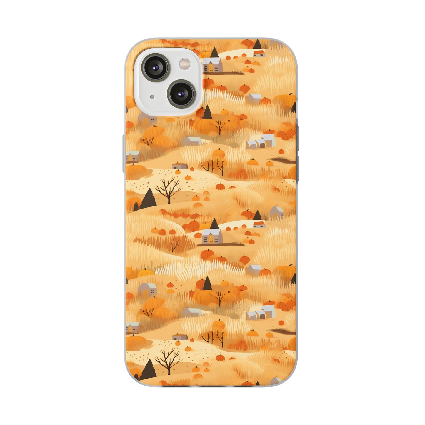 Harvest Homestead: Whimsical Autumn Villages - Flexible Phone Case