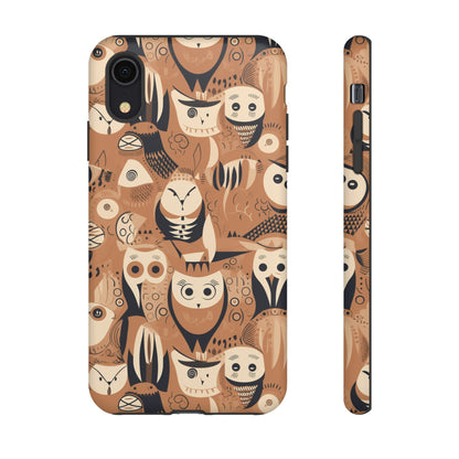 Abstract Owl - Phone Case