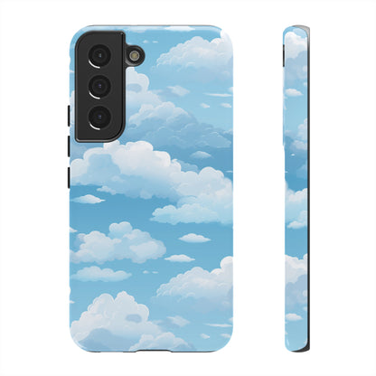 Azure Horizon Phone Case - Majestic Sky & Cloud Pattern - Tough Phone Case