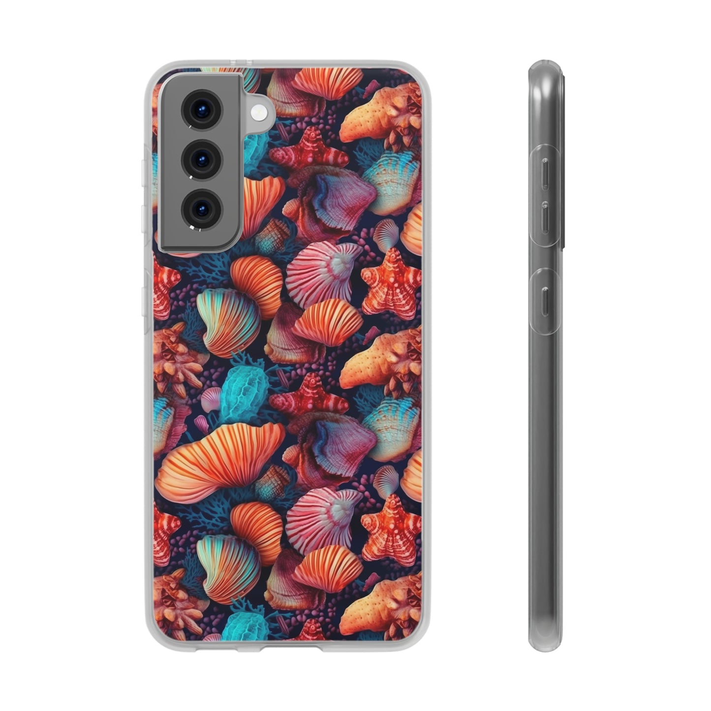 Vibrant Shallow Seascape - Flexible Phone Case Phone Case Pattern Symphony   