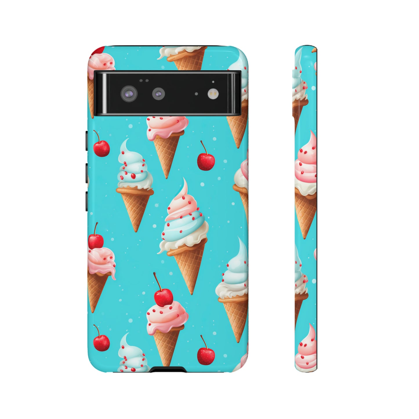 Sundae Funday - Ice Cream Cone Pattern Phone Case - iPhone & Samsung Compatible Phone Case Pattern Symphony   