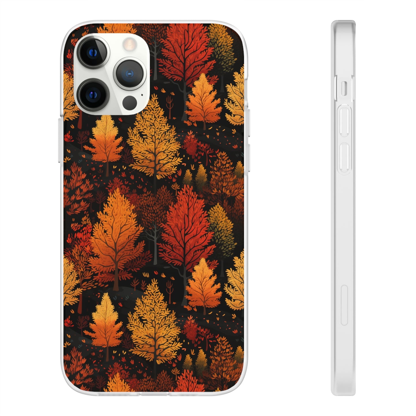 Bronzed Forest: A Chromatic Landscape - Flexible Phone Case