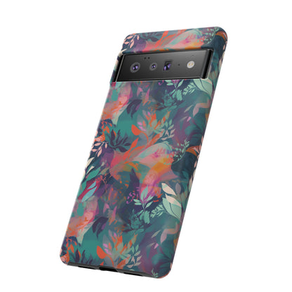 Botanical Bliss - Stylized Abstract Flower Design Tough Phone Case