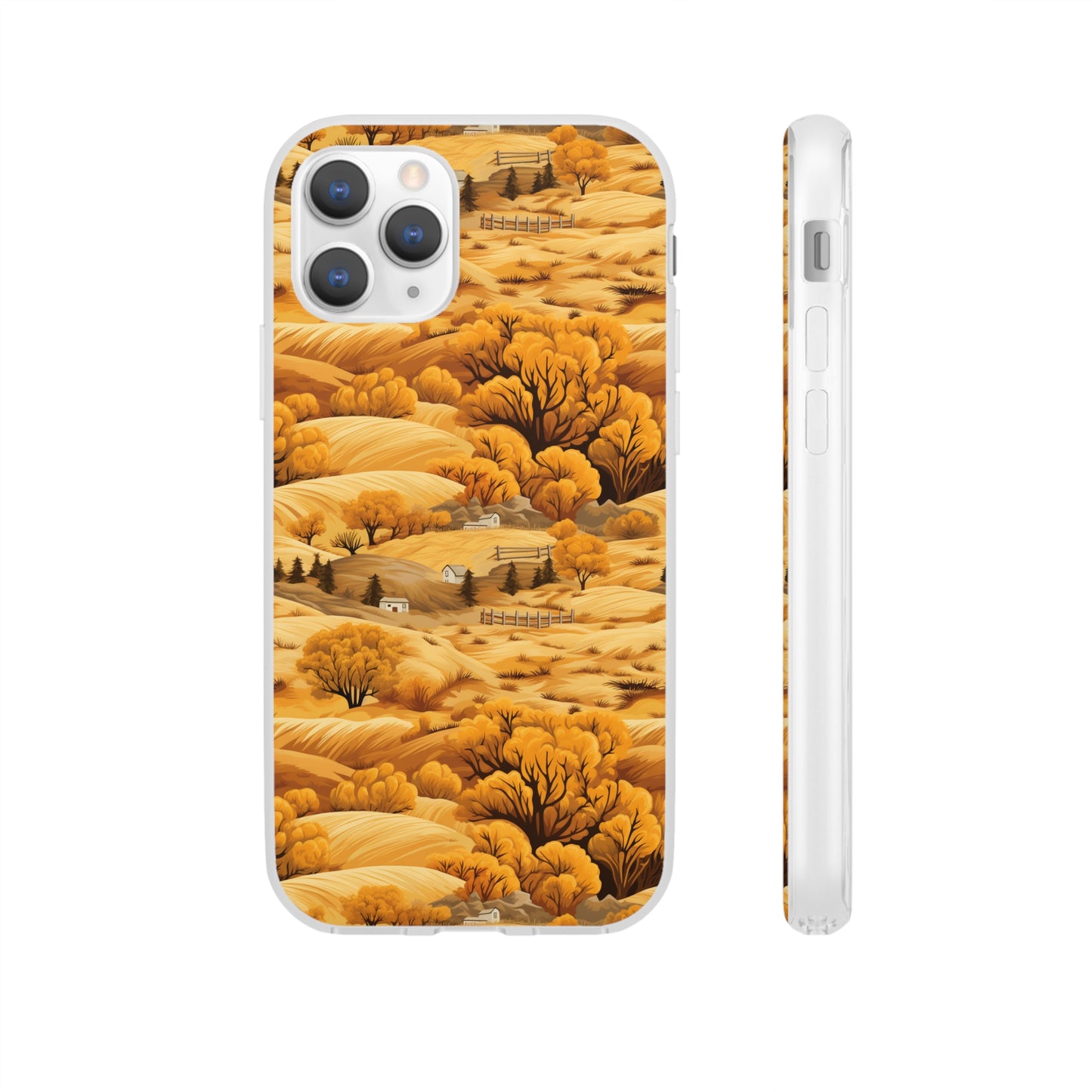 Rural Rhapsody: Early Autumn Farm Tales - Flexible Phone Case