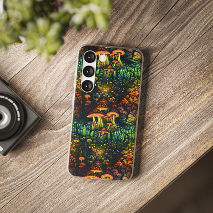 Neon Hallucinations: An Illumulated Autumn Spectacle - Flexible Phone Case