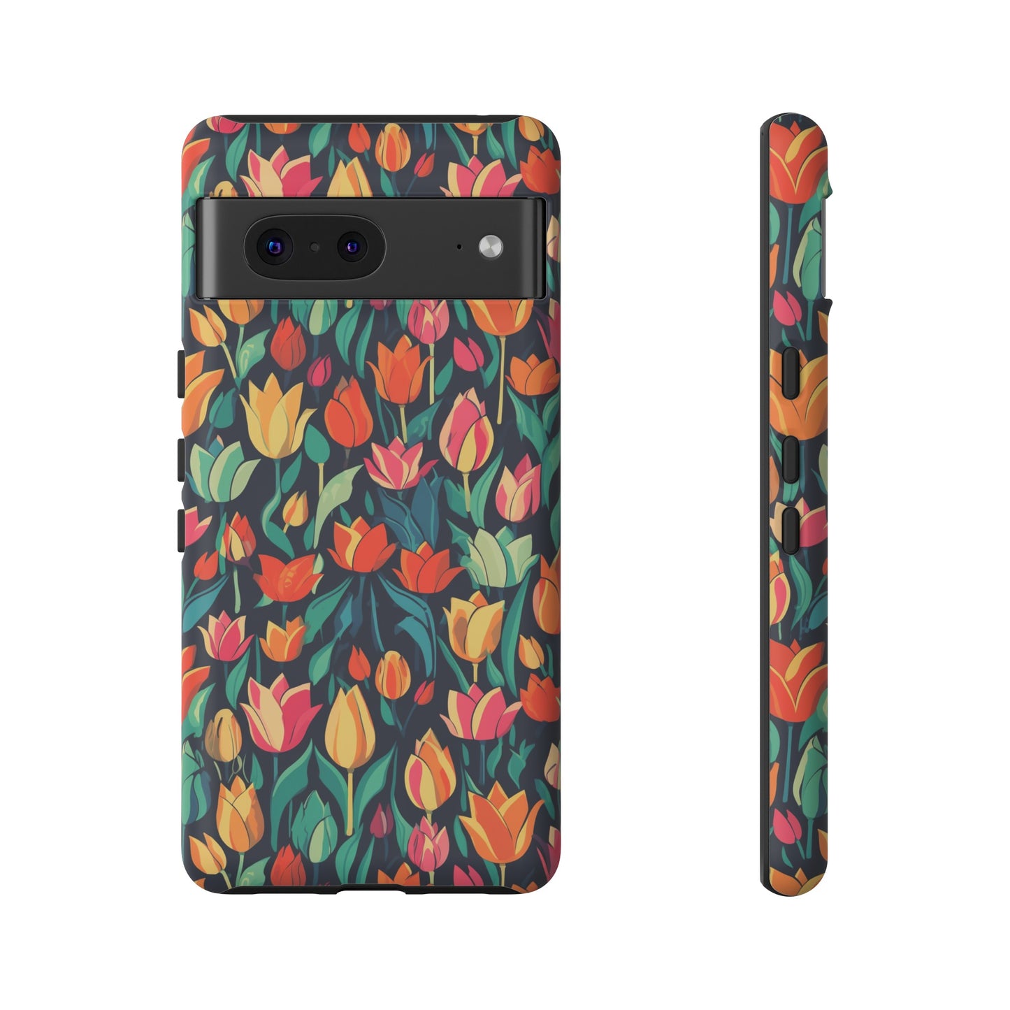 Tulip Medley Tough Phone Case - Vibrant Spring Floral Design