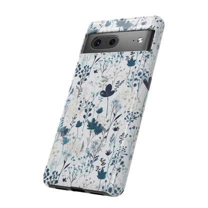 Serene Blue Wildflower - Phone Case