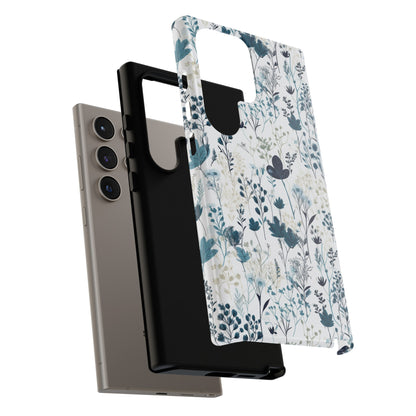 Serene Blue Wildflower - Phone Case