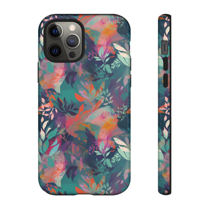 Botanical Bliss - Stylized Abstract Flower Design Tough Phone Case