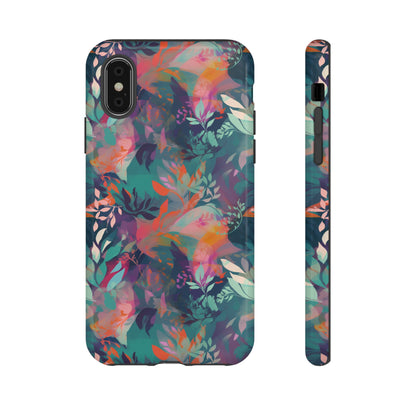 Botanical Bliss - Stylized Abstract Flower Design Tough Phone Case