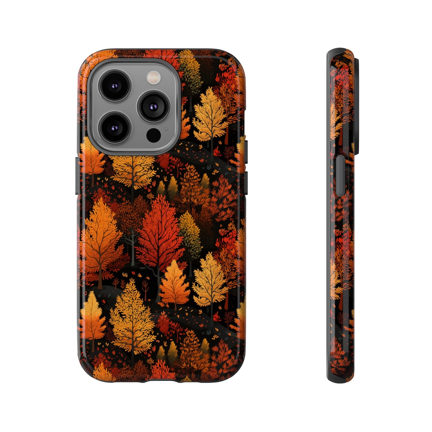 Bronzed Forest: A Chromatic Landscape - Tough Phone Case