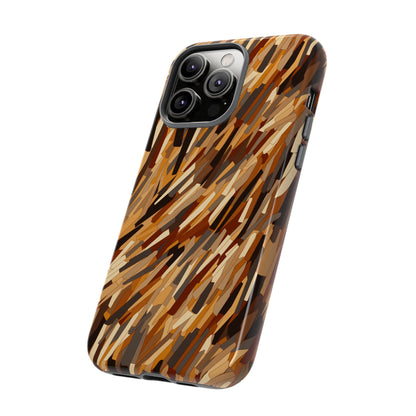 Fragmented Forest: Autumn's Abstract Palette Tough Phone Case