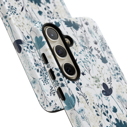 Serene Blue Wildflower - Phone Case