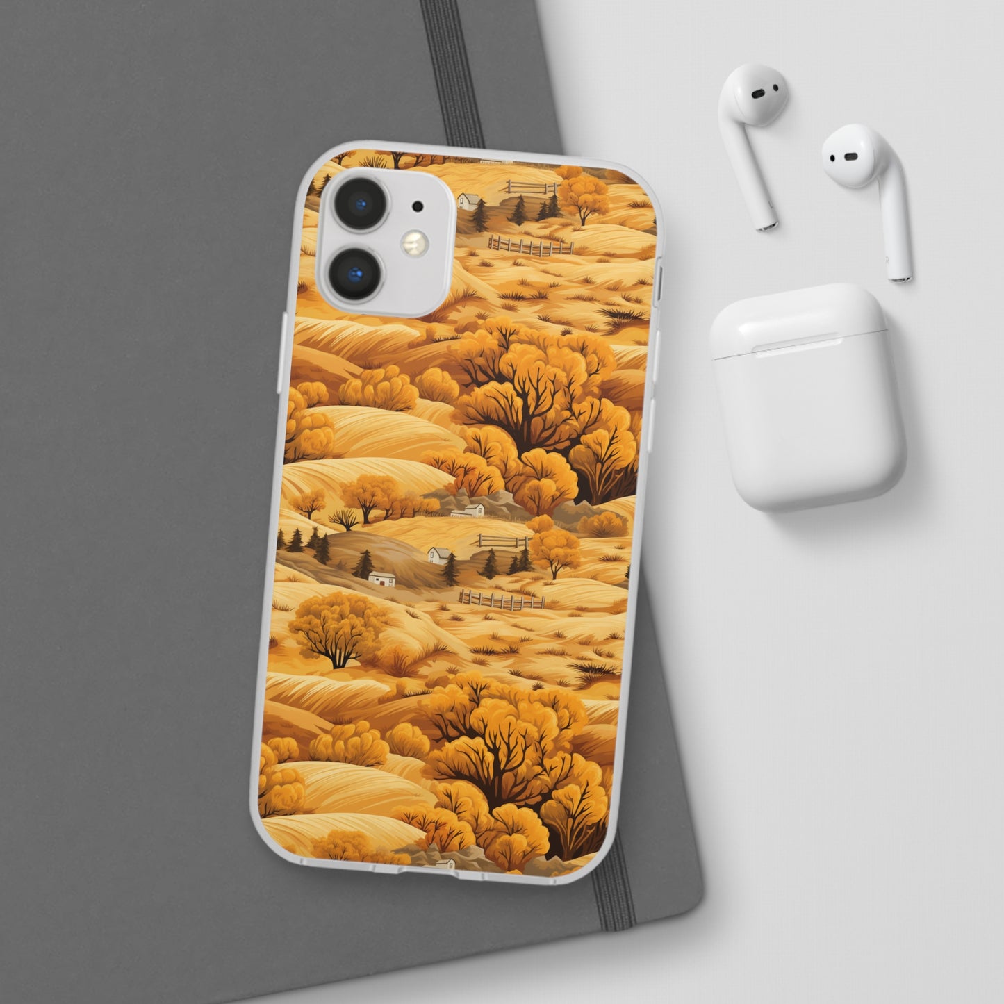 Rural Rhapsody: Early Autumn Farm Tales - Flexible Phone Case