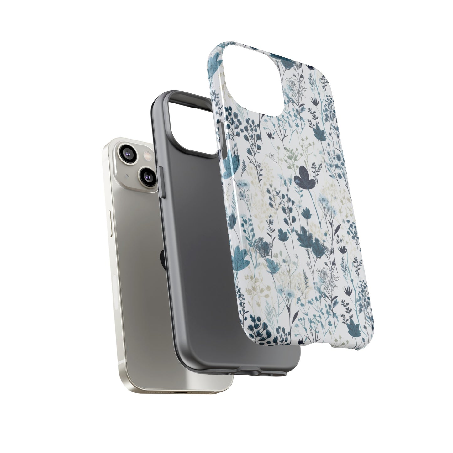 Serene Blue Wildflower - Phone Case