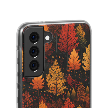 Bronzed Forest: A Chromatic Landscape - Flexible Phone Case